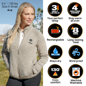 Heated Fleece Jacket for Women